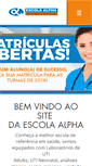 Mobile Screenshot of escolaalpha.com.br